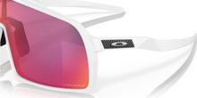 Oakley Sonnenbrille Sutro (Glasfarbe: Prizm road) weiss matt - 1 Brille mit Hartschalenetui